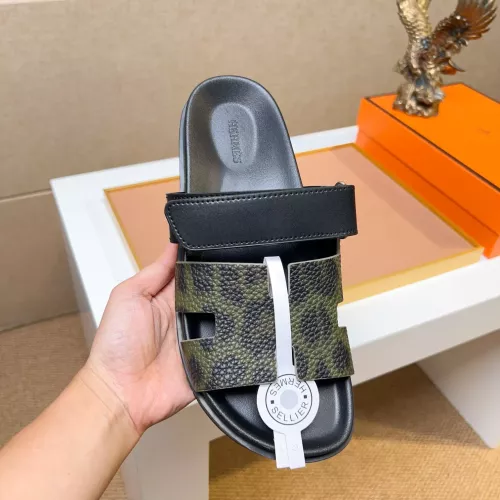 Replica Hermes Slippers For Men #1357085 $56.00 USD for Wholesale