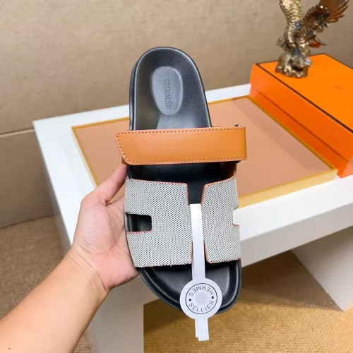 Replica Hermes Slippers For Men #1357094 $56.00 USD for Wholesale
