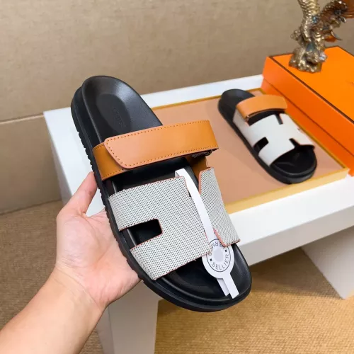 Replica Hermes Slippers For Men #1357094 $56.00 USD for Wholesale