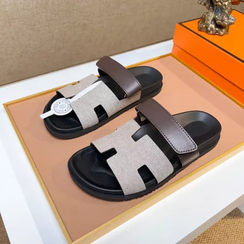 Hermes Slippers For Men #1357096 $56.00 USD, Wholesale Replica Hermes Slippers