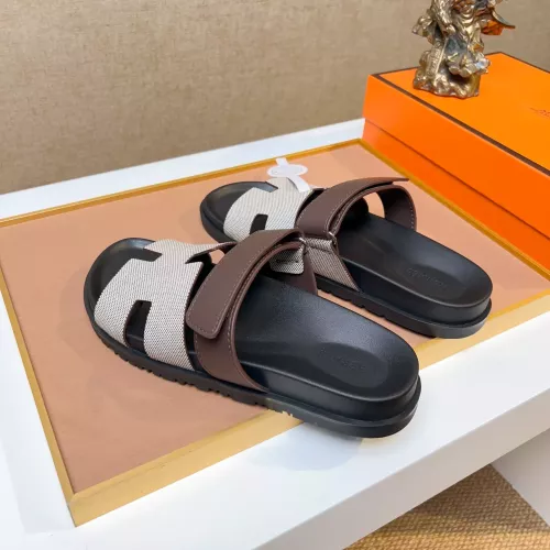 Replica Hermes Slippers For Men #1357096 $56.00 USD for Wholesale