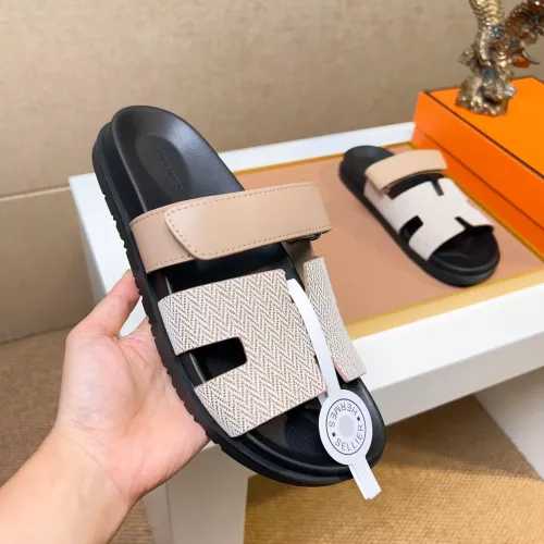 Replica Hermes Slippers For Men #1357103 $56.00 USD for Wholesale