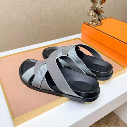 Replica Hermes Slippers For Men #1357111 $56.00 USD for Wholesale