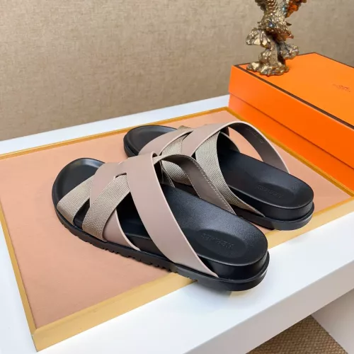 Replica Hermes Slippers For Men #1357113 $56.00 USD for Wholesale
