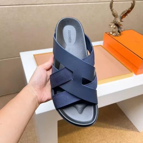 Replica Hermes Slippers For Men #1357119 $56.00 USD for Wholesale