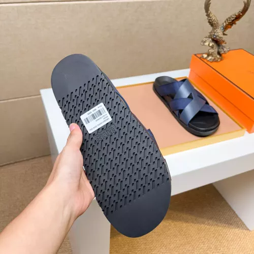 Replica Hermes Slippers For Men #1357119 $56.00 USD for Wholesale