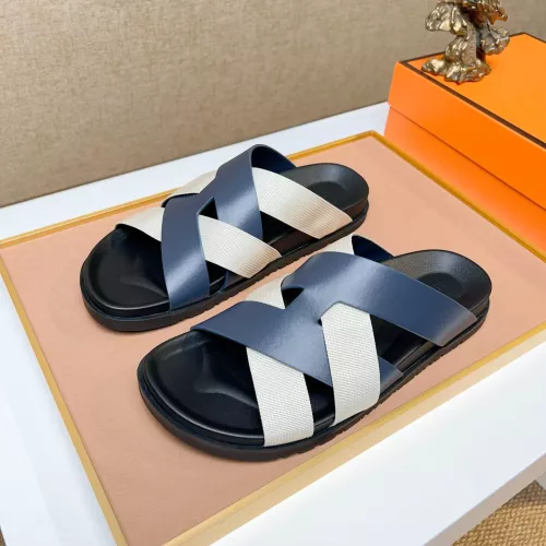 Hermes Slippers For Men #1357121 $56.00 USD, Wholesale Replica Hermes Slippers