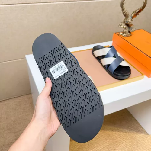 Replica Hermes Slippers For Men #1357121 $56.00 USD for Wholesale