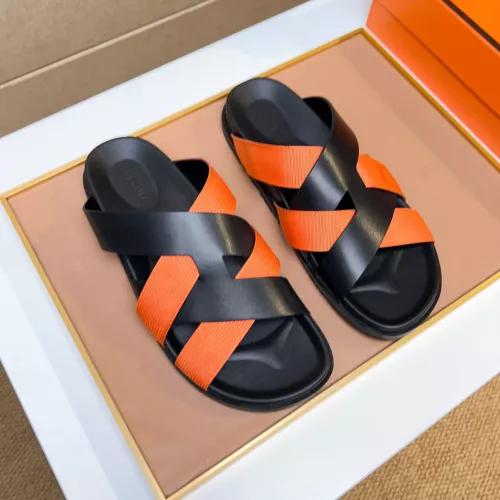 Replica Hermes Slippers For Men #1357129 $56.00 USD for Wholesale
