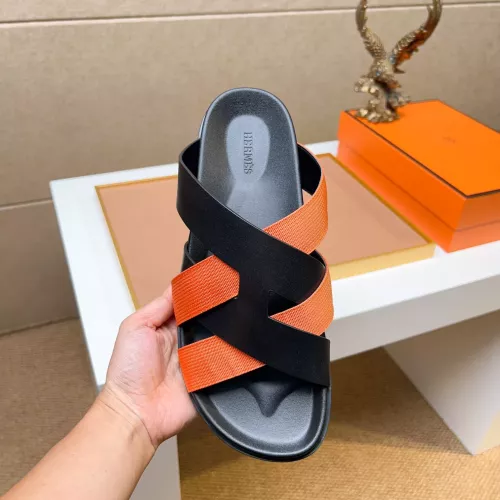 Replica Hermes Slippers For Men #1357129 $56.00 USD for Wholesale