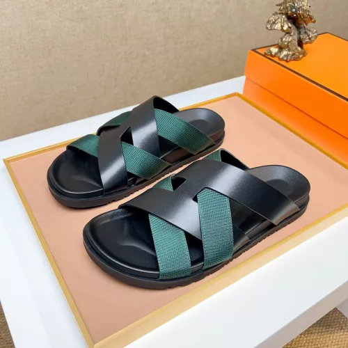 Hermes Slippers For Men #1357135 $56.00 USD, Wholesale Replica Hermes Slippers