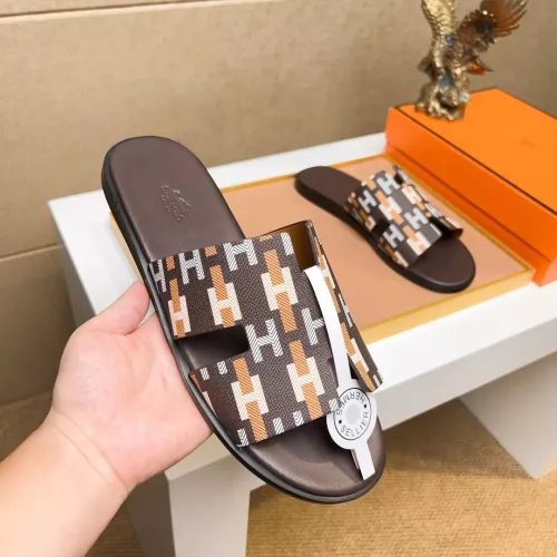Replica Hermes Slippers For Men #1357137 $48.00 USD for Wholesale