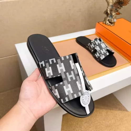Replica Hermes Slippers For Men #1357138 $48.00 USD for Wholesale