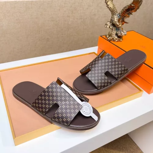 Replica Hermes Slippers For Men #1357140 $48.00 USD for Wholesale