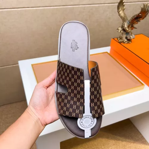 Replica Hermes Slippers For Men #1357140 $48.00 USD for Wholesale