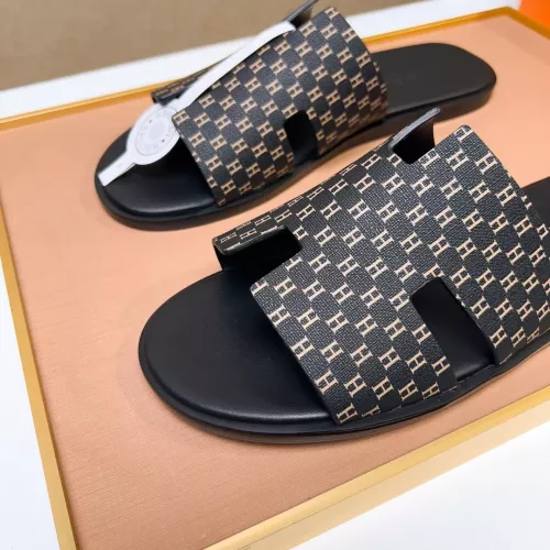 Replica Hermes Slippers For Men #1357142 $48.00 USD for Wholesale