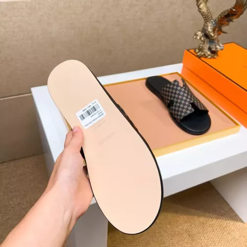 Replica Hermes Slippers For Men #1357142 $48.00 USD for Wholesale