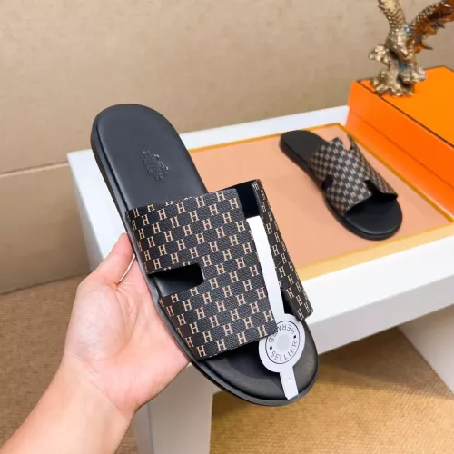 Replica Hermes Slippers For Men #1357142 $48.00 USD for Wholesale