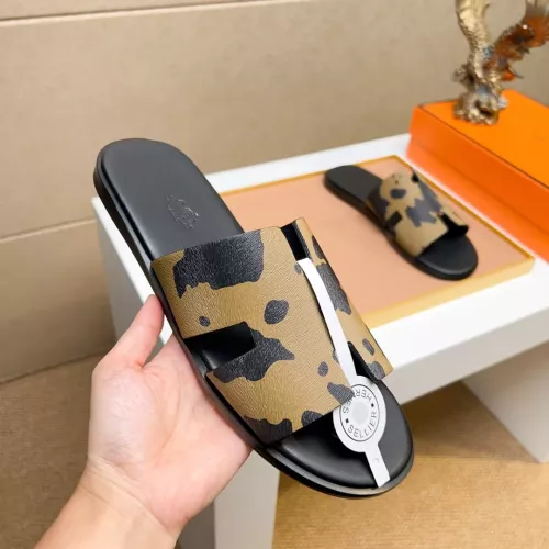 Replica Hermes Slippers For Men #1357143 $48.00 USD for Wholesale