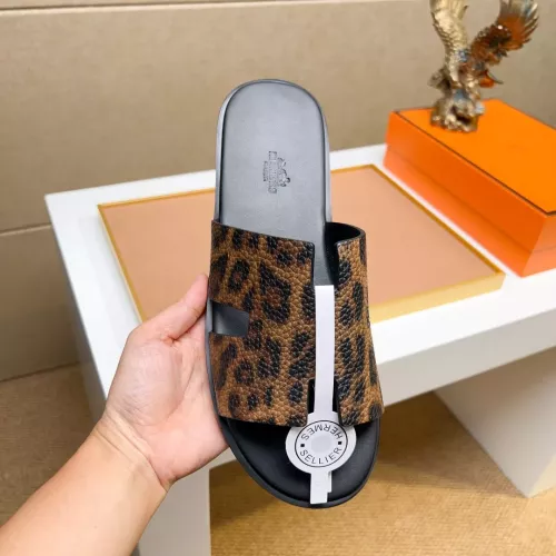 Replica Hermes Slippers For Men #1357150 $48.00 USD for Wholesale