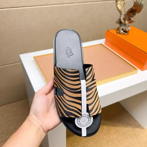 Replica Hermes Slippers For Men #1357153 $48.00 USD for Wholesale