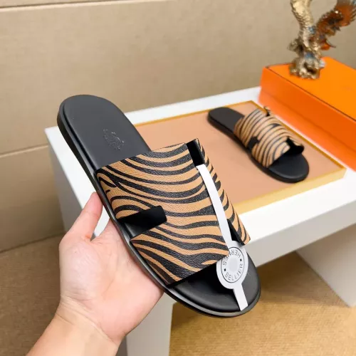 Replica Hermes Slippers For Men #1357153 $48.00 USD for Wholesale