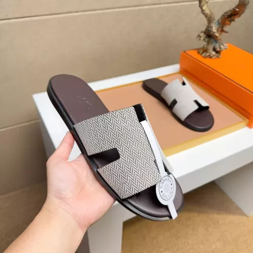 Replica Hermes Slippers For Men #1357157 $48.00 USD for Wholesale