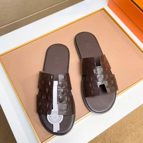 Replica Hermes Slippers For Men #1357160 $48.00 USD for Wholesale