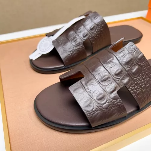 Replica Hermes Slippers For Men #1357160 $48.00 USD for Wholesale