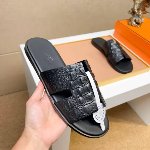 Replica Hermes Slippers For Men #1357162 $48.00 USD for Wholesale