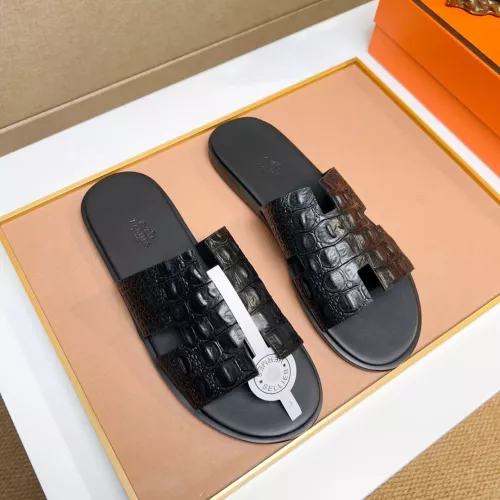 Replica Hermes Slippers For Men #1357162 $48.00 USD for Wholesale