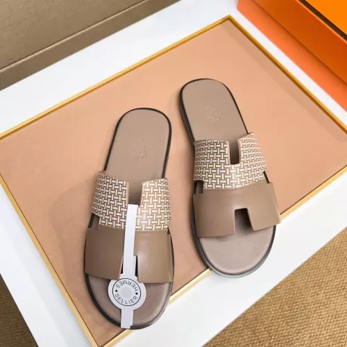 Replica Hermes Slippers For Men #1357163 $48.00 USD for Wholesale