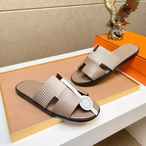 Replica Hermes Slippers For Men #1357163 $48.00 USD for Wholesale