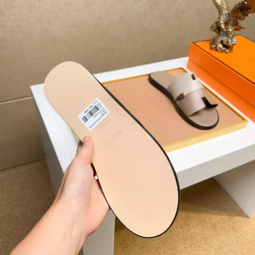 Replica Hermes Slippers For Men #1357163 $48.00 USD for Wholesale