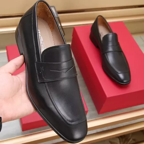 Replica Salvatore Ferragamo Leather Shoes For Men #1357318 $122.00 USD for Wholesale