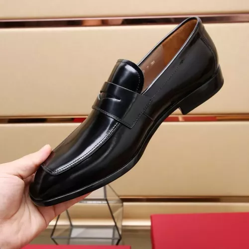 Replica Salvatore Ferragamo Leather Shoes For Men #1357319 $122.00 USD for Wholesale