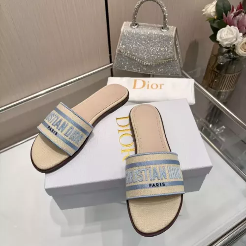 Replica Christian Dior Slippers For Women #1357488 $82.00 USD for Wholesale