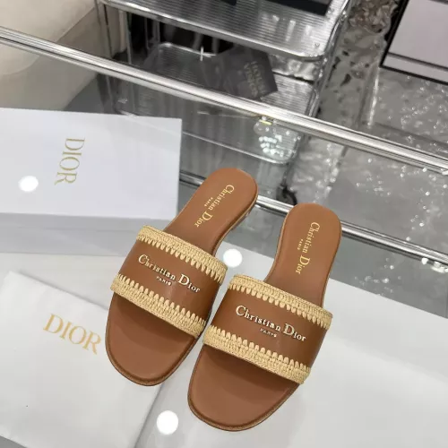 Replica Christian Dior Slippers For Women #1357495 $82.00 USD for Wholesale