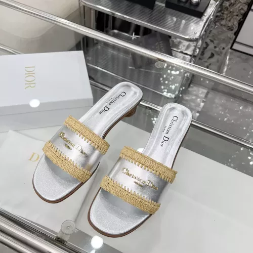 Replica Christian Dior Slippers For Women #1357497 $85.00 USD for Wholesale