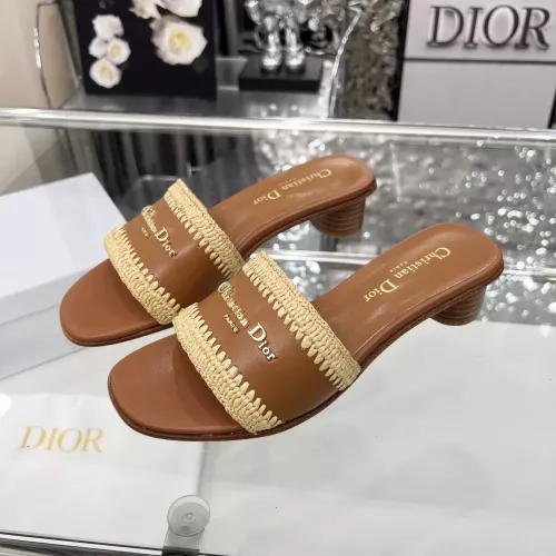 Christian Dior Slippers For Women #1357502 $85.00 USD, Wholesale Replica Christian Dior Slippers