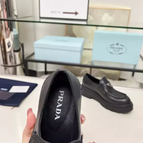 Replica Prada Leather Shoes For Women #1357504 $100.00 USD for Wholesale