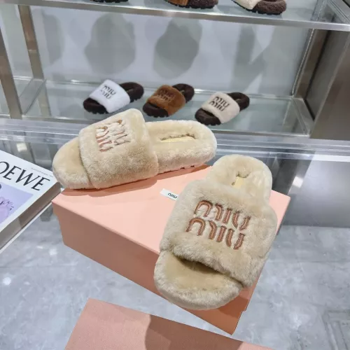 MIU MIU Slippers For Women #1357590 $92.00 USD, Wholesale Replica MIU MIU Slippers