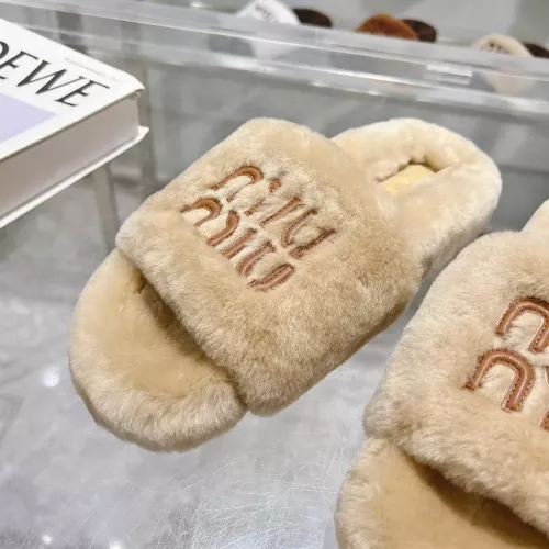 Replica MIU MIU Slippers For Women #1357590 $92.00 USD for Wholesale