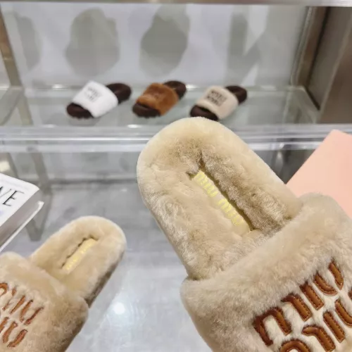 Replica MIU MIU Slippers For Women #1357590 $92.00 USD for Wholesale