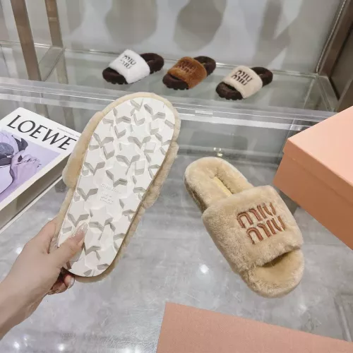 Replica MIU MIU Slippers For Women #1357590 $92.00 USD for Wholesale