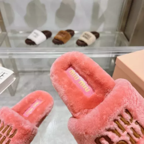 Replica MIU MIU Slippers For Women #1357591 $92.00 USD for Wholesale