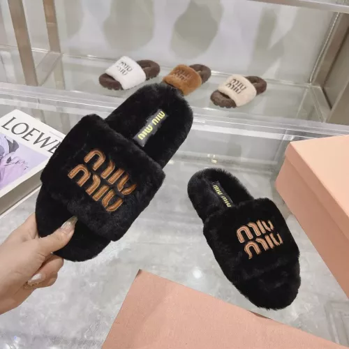 Replica MIU MIU Slippers For Women #1357593 $92.00 USD for Wholesale