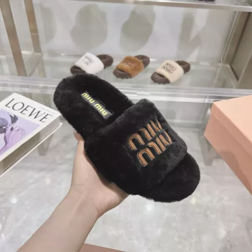 Replica MIU MIU Slippers For Women #1357593 $92.00 USD for Wholesale
