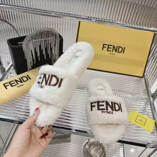 Replica Fendi Slippers For Women #1357607 $92.00 USD for Wholesale