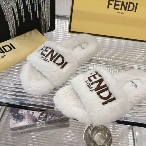 Replica Fendi Slippers For Women #1357607 $92.00 USD for Wholesale